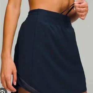 Lululemon Black Hotty Hot High Rise Skirt
